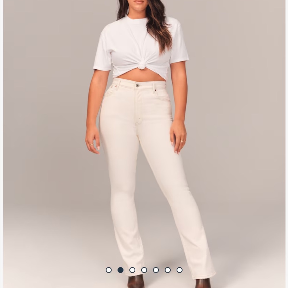 NWT Abercrombie Curve Love Ultra High Rise Vintage Flare Jean